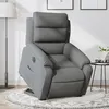 Image de vidaXL Fauteuil inclinable électrique gris foncé tissu