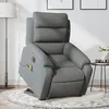 Image de vidaXL Fauteuil inclinable de massage Ã©lectrique Gris foncÃ© Tissu