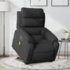 Image de vidaXL Fauteuil inclinable de massage Ã©lectrique Noir Tissu