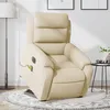 Image de vidaXL Vidaxl Fauteuil Inclinable De Massage Électrique Crème Tissu