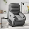 Image de vidaXL Vidaxl Fauteuil Inclinable Électrique Gris Similicuir