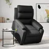 Image de vidaXL Vidaxl Fauteuil Inclinable De Massage Électrique Noir Similicuir