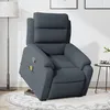 Image de vidaXL Vidaxl Fauteuil De Massage Inclinable Gris Foncé Velours