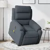 Image de vidaXL Fauteuil inclinable de massage électrique gris foncé velours3205126