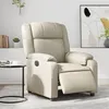 Image de vidaXL Fauteuil inclinable électrique Crème Similicuir