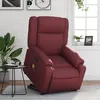 Image de vidaXL Fauteuil inclinable de massage Rouge bordeaux Similicuir