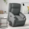 Image de vidaXL Fauteuil inclinable de massage électrique gris similicuir3205174