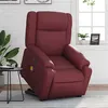 Image de vidaXL Fauteuil inclinable de massage électrique rouge bordeaux