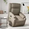 Image de vidaXL Fauteuil inclinable de massage électrique cappuccino similicuir