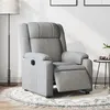 Image de vidaXL Fauteuil inclinable électrique Gris clair Tissu3205178