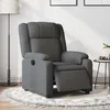 Image de vidaXL Vidaxl Fauteuil Inclinable Électrique Gris Foncé Tissu