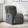 Image de vidaXL Fauteuil inclinable de massage électrique gris foncé tissu3205191
