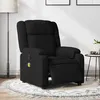 Image de vidaXL Fauteuil de massage inclinable électrique Noir Tissu3205192
