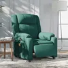 Image de vidaXL Fauteuil de massage inclinable électrique Vert foncé Tissu