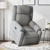 Image de vidaXL Fauteuil inclinable Gris clair Tissu3205202
