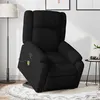 Image de vidaXL Fauteuil de massage inclinable Noir Tissu3205216