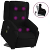 Image de vidaXL Fauteuil de massage inclinable Noir Tissu