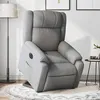 Image de vidaXL Fauteuil inclinable électrique gris clair tissu3205226