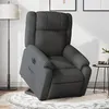 Image de vidaXL Fauteuil inclinable électrique gris foncé tissu