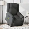 Image de vidaXL Fauteuil inclinable de massage électrique Gris foncé Tissu3205239