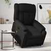 Image de vidaXL Fauteuil inclinable de massage Noir Similicuir