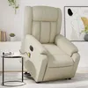 Image de vidaXL Vidaxl Fauteuil Inclinable De Massage Électrique Crème Similicuir