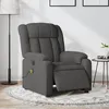Image de vidaXL Fauteuil inclinable de massage électrique gris foncé tissu3205305