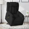 Image de vidaXL Fauteuil de massage inclinable Noir Tissu3205330