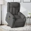Image de vidaXL Fauteuil inclinable de massage électrique Gris foncé Tissu3205353