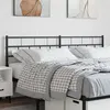 Image de vidaXL Tête de lit métal noir 160 cm