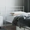 Image de vidaXL Vidaxl Tête De Lit Métal Blanc 100 Cm