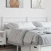 Image de vidaXL Tête de lit métal blanc 180 cm