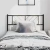 Image de vidaXL Tête de lit métal noir 100 cm