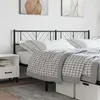 Image de vidaXL Tête de lit métal noir 200 cm