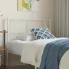 Image de vidaXL Vidaxl Tête De Lit Métal Blanc 75 Cm
