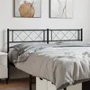 Image de vidaXL Tête de lit métal noir 120 cm