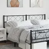Image de vidaXL Tête de lit métal noir 160 cm