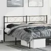 Image de vidaXL Tête de lit métal noir 180 cm
