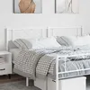 Image de vidaXL Tête de lit métal blanc 180 cm