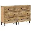 Image de vidaXL Armoires latérales 2 pcs 60x33x75 cm bois massif de manguier