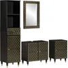 Image de vidaXL vidaXL Ensemble de meubles de salle de bain 4 pcs bois manguier massif