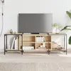 Image de vidaXL Meuble TV chêne sonoma 153x37x50 cm bois d'ingénierie837603