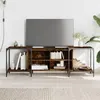 Image de vidaXL Meuble TV chêne fumé 153x37x50 cm bois d'ingénierie837604