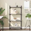 Image de vidaXL BibliothÃ¨que Ã  4 niveaux sonoma gris 60x30x120 cm