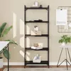 Image de vidaXL BibliothÃ¨que Ã  5 niveaux noir 60x30x154 cm bois d'ingÃ©nierie