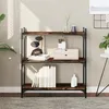 Image de vidaXL Bibliothèque 3 niveaux chêne fumé 80x30x86 cm bois d'ingénierie837669