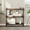 Image de vidaXL BibliothÃ¨que 3 niveaux chÃªne fumÃ© 80x30x86 cm bois d'ingÃ©nierie