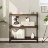 Image de vidaXL Bibliothèque 3 niveaux chêne brun 80x30x86 cm bois d'ingénierie837671