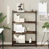 Image de vidaXL Bibliothèque 4 niveaux chêne fumé 80x30x120cm bois d'ingénierie837674