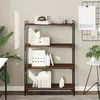 Image de vidaXL Bibliothèque 4 niveaux chêne marron 80x30x120cm bois ingénierie837676